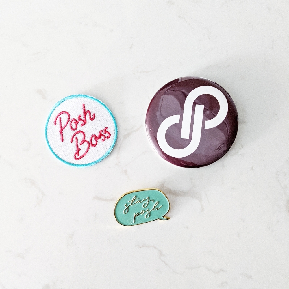 [2 for $10] Poshmark Patch & Pin Bundle